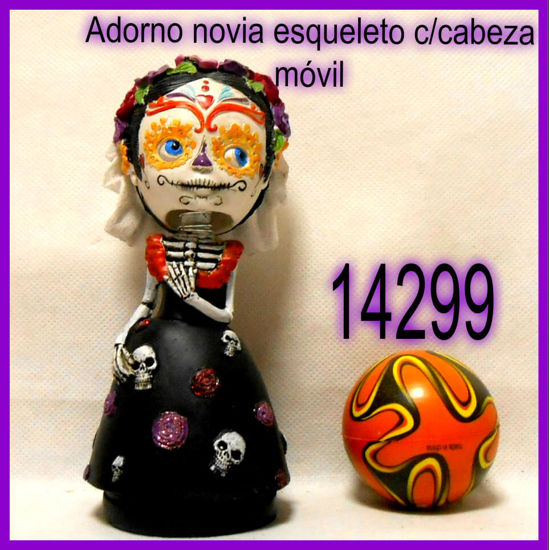 Imagen de ESQUELETO NOVIA CERAMICA CABEZA MOVIL 2.26